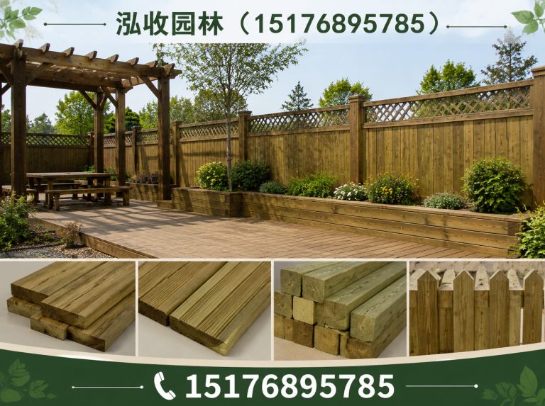 渭南防腐木展示图